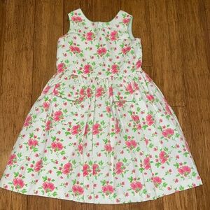 Kayce Hughes sleeveless girls dress with rose pattern size 8 NWT